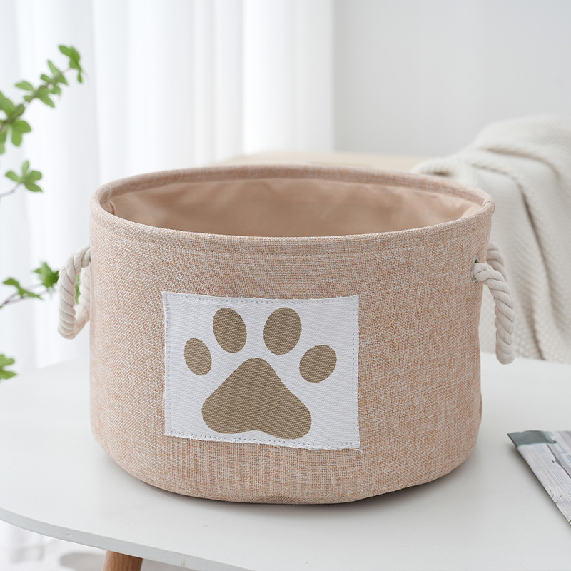 Export vastagított pamut és lenvászon tárolókosár japán stílusú szövet összecsukható tárolódoboz asztali vegyes ruhák tárolódoboz nagykereskedelem