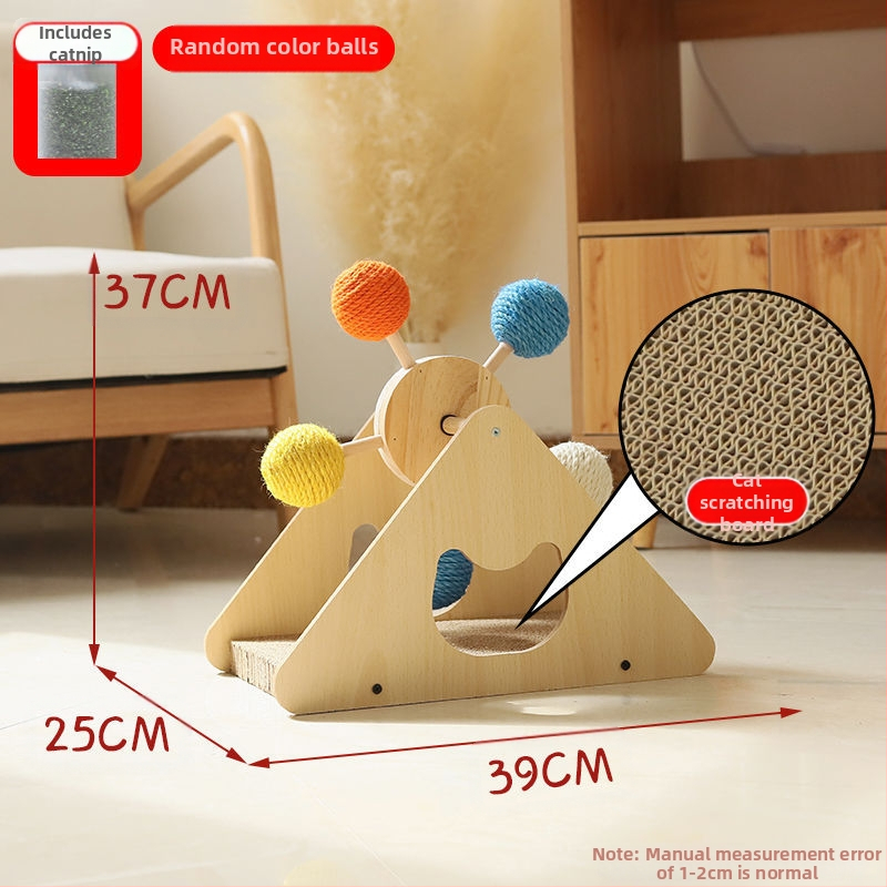 Kačių žaislas-pasukamas stacionarus kačių draskymo lenta iš sizalio, atsparus dilimui ir nekrentantis kailis, malonumas ir nuobodulio malšinimas kačiukų nagų malšinimo žaislas augintinių reikmenys