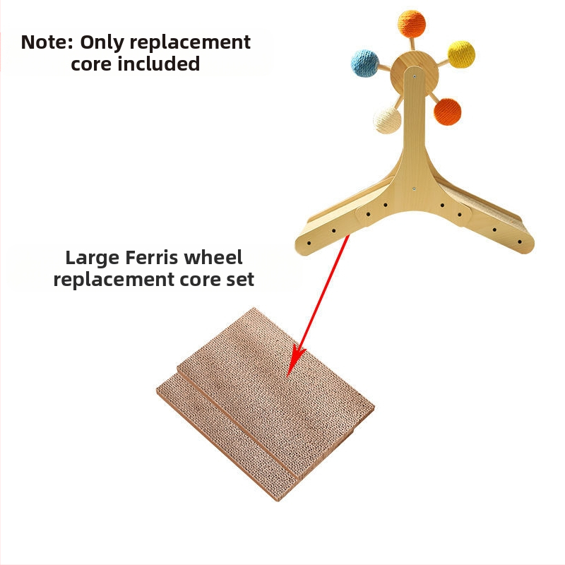 Kačių žaislas-pasukamas stacionarus kačių draskymo lenta iš sizalio, atsparus dilimui ir nekrentantis kailis, malonumas ir nuobodulio malšinimas kačiukų nagų malšinimo žaislas augintinių reikmenys