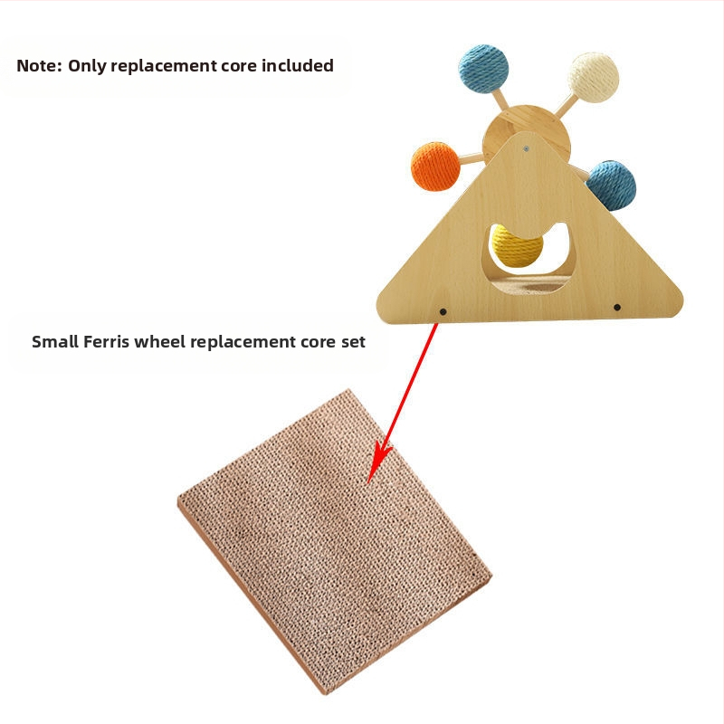 Kačių žaislas-pasukamas stacionarus kačių draskymo lenta iš sizalio, atsparus dilimui ir nekrentantis kailis, malonumas ir nuobodulio malšinimas kačiukų nagų malšinimo žaislas augintinių reikmenys