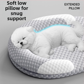 Σκύλος κατοικίδιων ζώων, Καλοκαιρινό αφαιρούμενο και πλενόμενο σκυλάκι, Χαλάκι σκύλου, Σκυλάκι γάτας, Δροσερή φωλιά από μετάξι πάγου, Μαξιλάρι, Προστατευτικό λαιμού, Αναπνέον, Universal για όλες τις εποχές