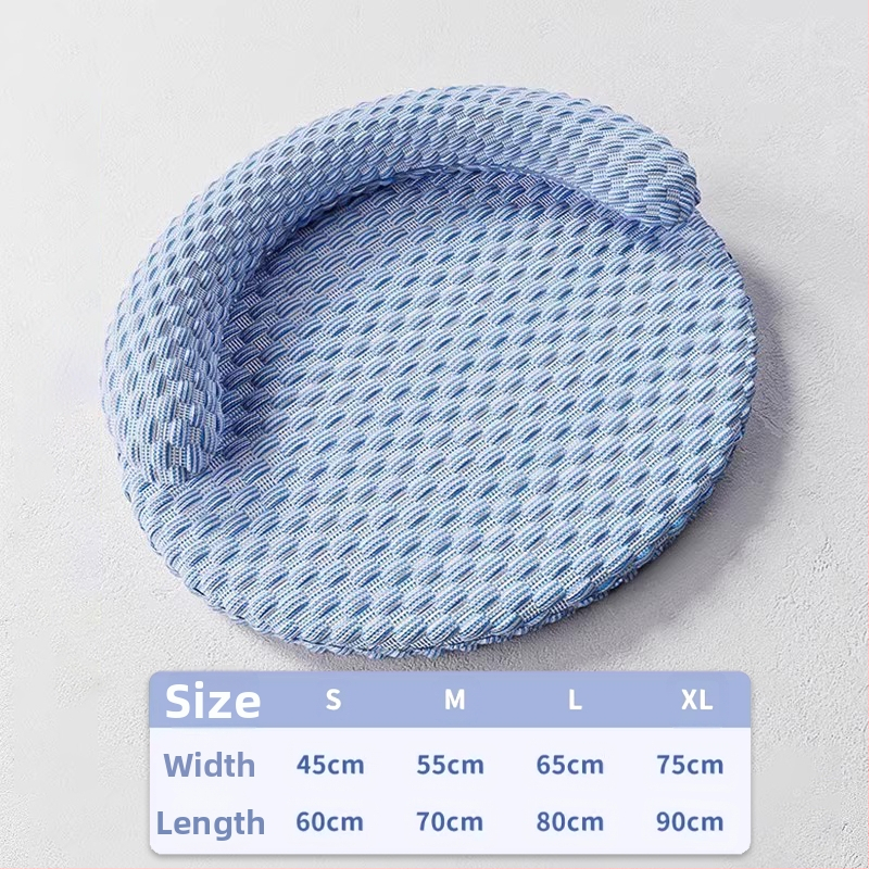 Kisállatkennel, Nyári kivehető és mosható kennel, Kutyaszőnyeg, Macskakennel, Jégselyem hűvös fészek, Párna, Nyakvédő, Lélegző, Univerzális minden évszakra