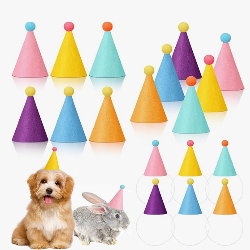 Шапка за глава с котка, сладка шапка за заек, лигавник с френски мотиви за кучета с плюшено корги, фото реквизит за обличане за рожден ден