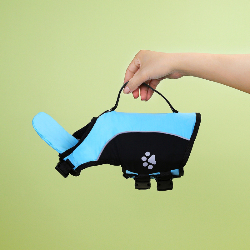 Új, hordozható, tapadásmentes mentőmellények kutyáknak, fürdőruhák, kisállat-kellékek, mentőmellények kis, közepes és nagy kutyáknak