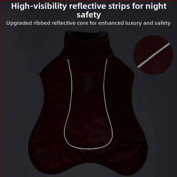 Amazon Φθινόπωρο και Χειμώνας Νέα Ρούχα για Κατοικίδια Ρούχα για Μεγάλους Σκύλους Πυκνά Ζεστά Αντιανεμικά Ρούχα για Σκύλους Ανακλαστικά