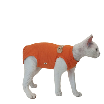 Лятна тънка тениска с четири крака, памучна, дишаща, малка, свежа, безкосместа котка сфинкс, немски дрехи