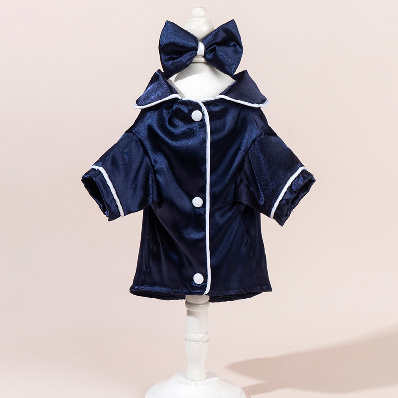 Selyemutánzatú pizsama, kutyaruha, teddy VIP keserűmackós macskaruha, kétlábú ruhák, tavaszi és nyári ruhák