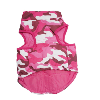 1 τεμάχιο νέο φθινοπωρινό και χειμωνιάτικο ζεστό βαμβακερό μπουφάν με δροσερό καμουφλάζ σχέδιο λεοπάρδαλης, ειδικό για μικρά και μεσαία σκυλιά