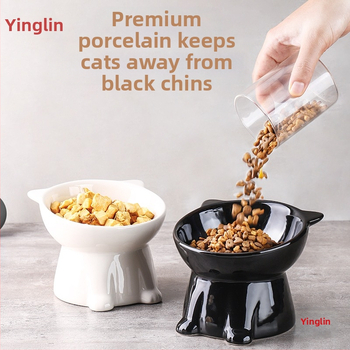 Clove kassikauss, keraamiline lemmikloomale integreeritud kassikauss, kassikauss, koerakauss, ümberminekuvastane, must kass