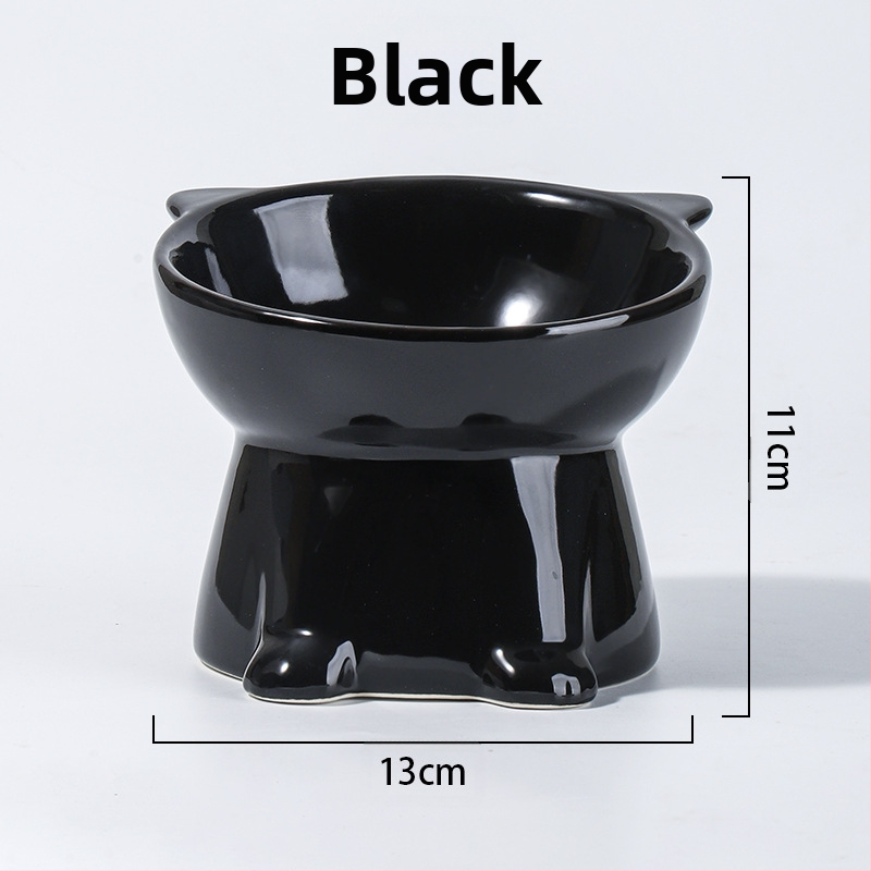 Clove kassikauss, keraamiline lemmikloomale integreeritud kassikauss, kassikauss, koerakauss, ümberminekuvastane, must kass