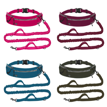 Λουρί σκύλου για τρέξιμο, ανθεκτικό σε εκρήξεις, νάιλον, ανακλαστικό, πολυλειτουργικό, αναδιπλούμενο, αθλητικό, λουρί κατοικίδιων, ανθεκτικό σε αντανακλάσεις