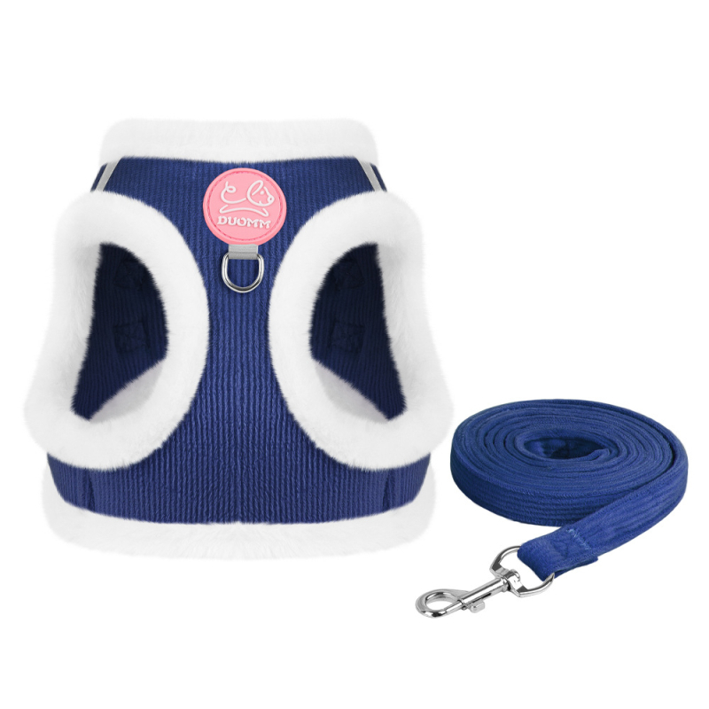 Nova uzica za kućne ljubimce, reflektirajuća, topla i mekana užad za hodanje pasa, sve-u-jednom plišana udobna pseća oprsnica s motivom zeca
