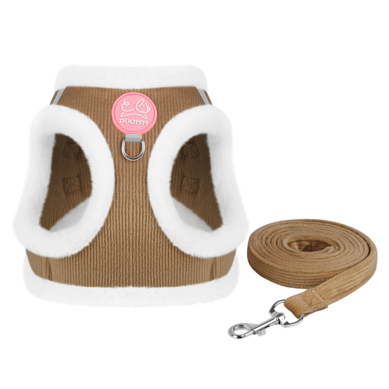 Nova uzica za kućne ljubimce, reflektirajuća, topla i mekana užad za hodanje pasa, sve-u-jednom plišana udobna pseća oprsnica s motivom zeca