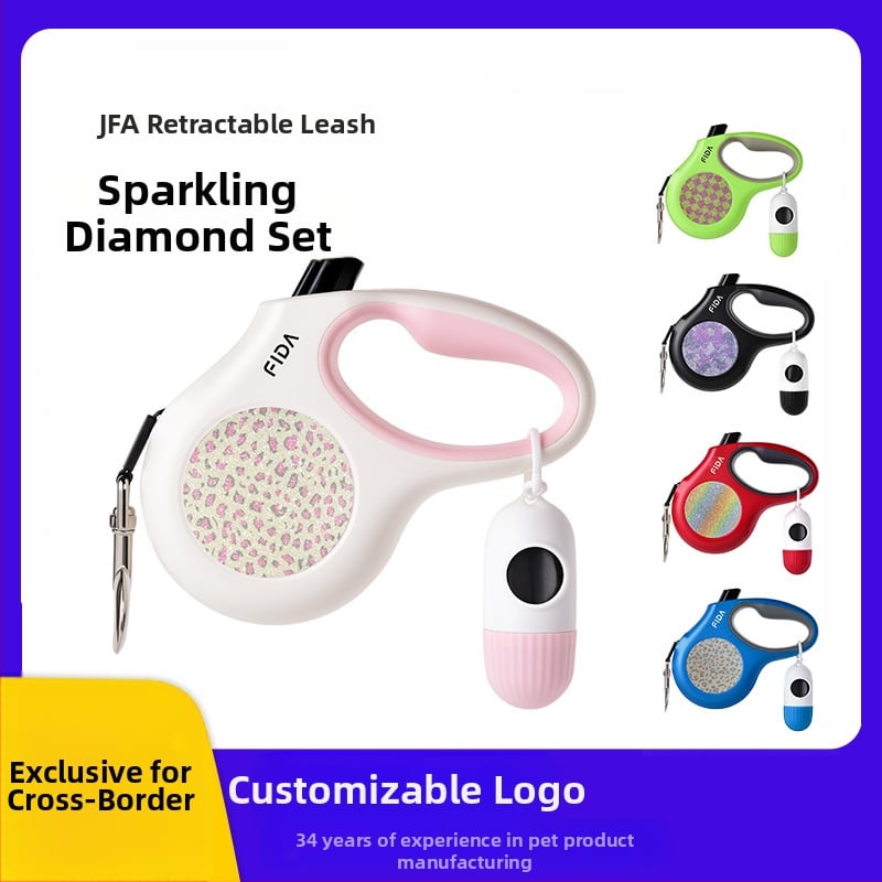 Határokon átnyúló kisállat póráz kültéri kutyasétáltató póráz automatikus behúzható póráz kutyapóráz kutyalánc kellékek