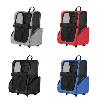 Νέα θήκη καροτσιού για κατοικίδια μεγάλης χωρητικότητας, φορητή τσάντα ταξιδιού για σκύλους, σακίδιο πλάτης με αρκουδάκι, αναπνεύσιμο κλουβί ταξιδιού για γάτες, πτυσσόμενο
