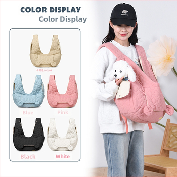 Kerékpáros kisállathordozó táska, kis kutyának szánt keresztpántos mellkastáska, új stílusú kutyatáska, könnyen összecsukható, könnyű macskatáska