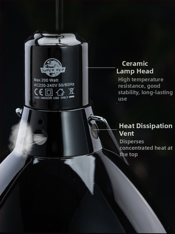 Αμπαζούρ SuperRep για κατοικίδια αναρρίχησης, ενισχυμένο ανακλαστικό φως UVB με αριθμητική ισχύ, για ξήρανση από τον ήλιο, κυλινδρικό φωτιστικό με βαθύ βαρέλι, αντι-εγκαύματα