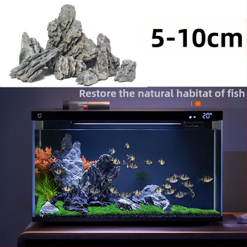 Καθαρό φυσικό ενυδρείο με πράσινη πέτρα δράκου, τοπίου, μπονσάι κήπου, βουνού, πέτρας, τοπίου, ενυδρείου, δεξαμενή χόρτου, υψηλής ποιότητας, αυθεντική πέτρα χαλαζία