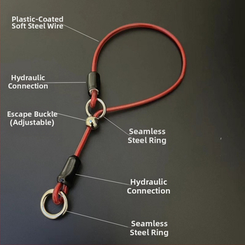 Κολάρο σκύλου με αντιεκρηκτική αλυσίδα, κολάρο σκύλου για μεγάλα, μεσαία και μικρά παιδιά, κολάρο σκύλου για περπάτημα, εκπαίδευση σκύλου, κολάρο σκύλου με αντι-θραύση σχοινί