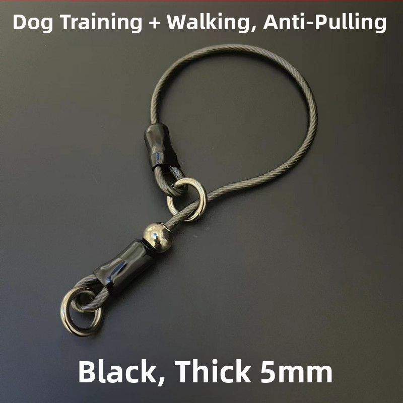 Robbanásbiztos láncos kutyanyakörv, nagy, közepes és kis méretű kutyanyakörv, kutyasétáltató kiképző kutyanyakörv, szakadásgátló kötél