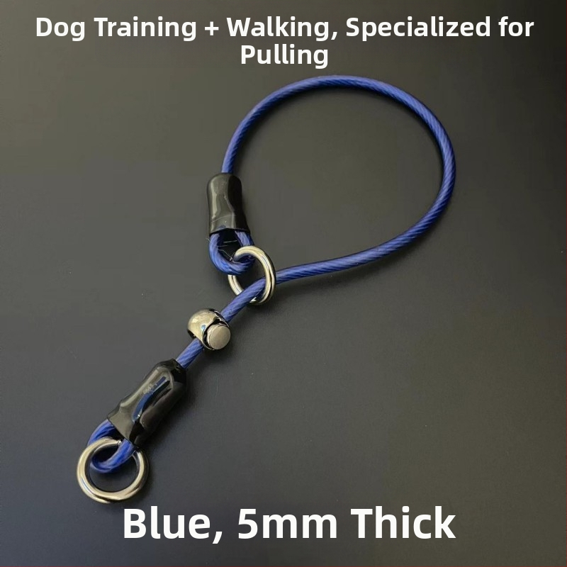 Robbanásbiztos láncos kutyanyakörv, nagy, közepes és kis méretű kutyanyakörv, kutyasétáltató kiképző kutyanyakörv, szakadásgátló kötél