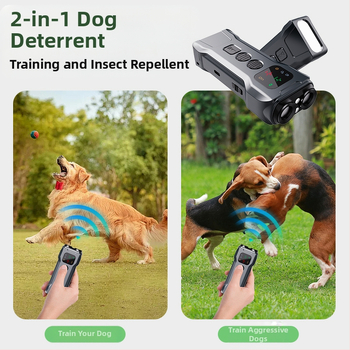 Ultragarsinis lojimo atbaidymo prietaisas, skirtas naudoti pasienyje, specialus dvigalvis šunų atbaidymo prietaisas, nešiojamas šunų dresavimo prietaisas, lojimo atbaidymo prietaisas