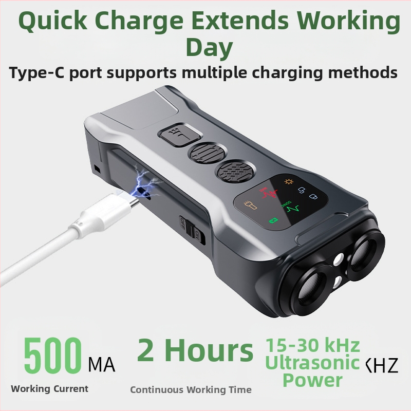 Cross-Border Popular ултразвуков репелент против лай, Cross-Border Special двуглав репелент против кучета, преносимо устройство за обучение на кучета, репелент против лай на кучета