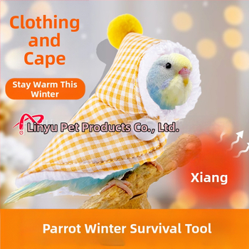 „Lynu“ naminių paukščių rudens ir žiemos sustorinti šilti drabužiai, papūgos šiltas žieminis apsiaustas, lengvas ir kramtomas apsiaustas nuo skraidymo