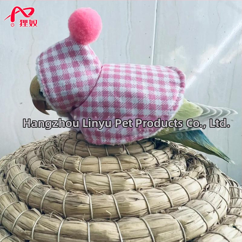 Lynu Pet Bird есенно-зимно удебелено топли дрехи папагалско топло зимно наметало леко и дъвчащо наметало против летене