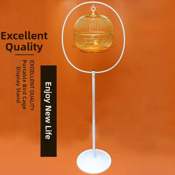 Στρογγυλό μαύρο μεταλλικό κλουβί με δέρμα τίγρης φοίνικας, μεταλλικό κλουβί με μαργαριτάρια παιώνιας, διακοσμητικό διακοσμητικό κλουβί, μικρό κλουβί αναπαραγωγής παπαγάλων, κλουβί πουλιών Zb