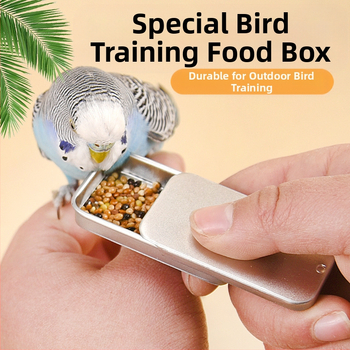 Papagoi treeninglindude spetsiaalne tõukamisega toidukast tiigri nahast pojengi Xuanfengi treeningtoidupott suurele vennale kaasaskantav toidukast linnutarbed