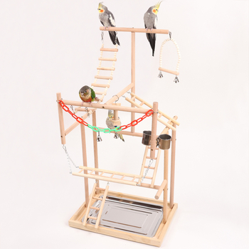 Papagoi suur mängualus, papagoi treeningalus, mänguväljaku alus, ronimisredel, kiik, linnumänguasi