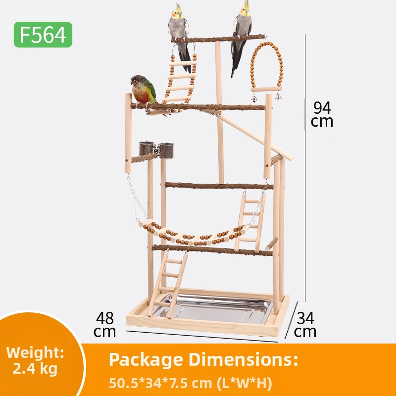 Papagoi suur mängualus, papagoi treeningalus, mänguväljaku alus, ronimisredel, kiik, linnumänguasi