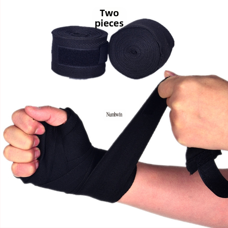 Фабрика на едро 3 м микроеластична едноцветна боксова превръзка памучна борба Муай Тай Санда лента за ръка трансгранична