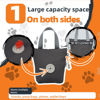 Τσάντα σνακ για κατοικίδια για διασυνοριακή χρήση, σακούλα σκουπιδιών για βόλτα με σκύλο, τσάντα χειρός, τσάντα εκπαίδευσης σίτισης, φορητή τσάντα σνακ για κατοικίδια