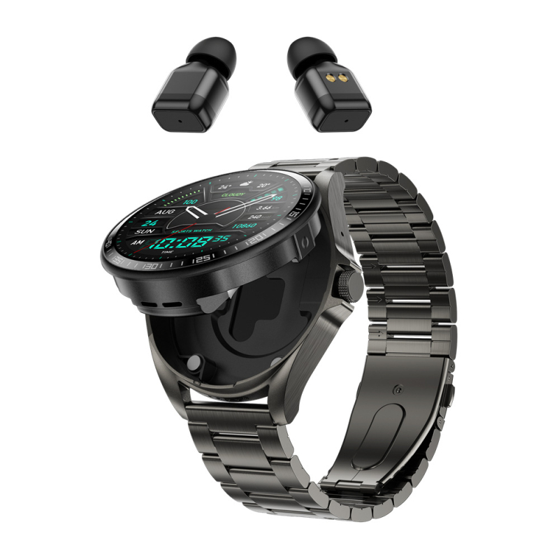 F36 okosóra TWS headset 2 az 1-ben pulzusmérő vérnyomásmérő alvásmonitor zenehívás sportóra