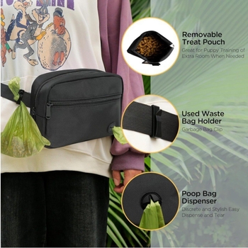 Νέα τσάντα φαγητού για γάτες και σκύλους εξωτερικού χώρου, φορητή, μεγάλης χωρητικότητας, για περπάτημα, που κρέμεται στη μέση και είναι ιδανική για γάτες και σκύλους.