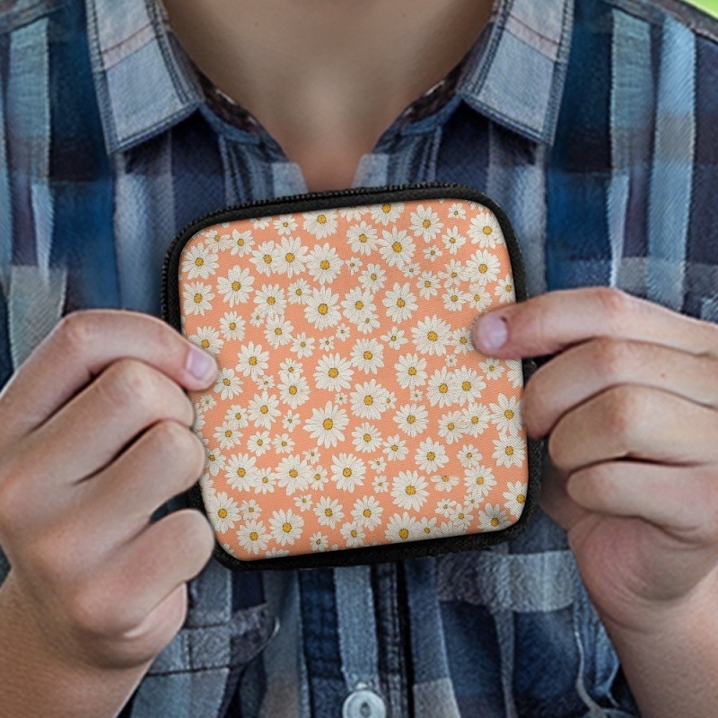 „CrossBorder Pdd“ moteriška išskirtinė maža piniginė grybo formos universalus nešiojamas kortelių dėklas su kabliuku, skirtas išeiti į lauką, su paveikslėlių spausdinimu