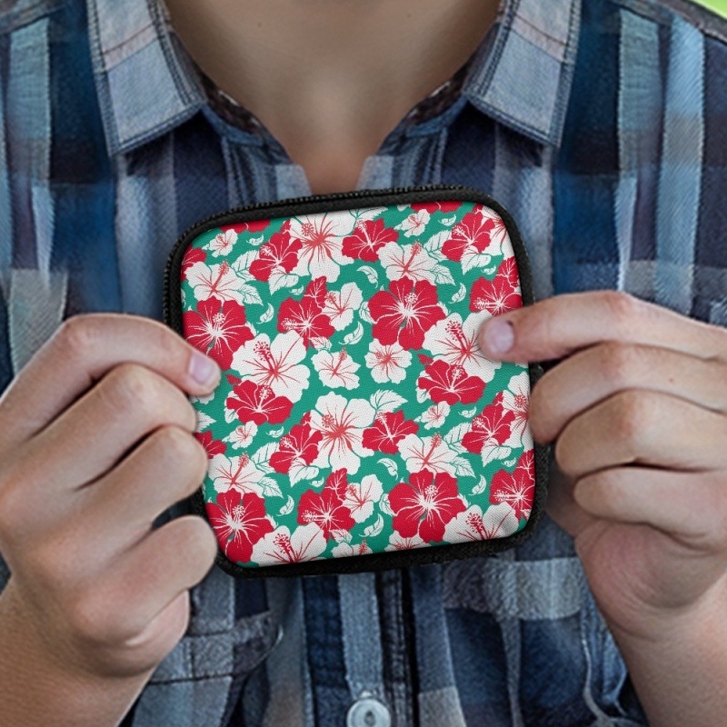 „CrossBorder Pdd“ moteriška išskirtinė maža piniginė grybo formos universalus nešiojamas kortelių dėklas su kabliuku, skirtas išeiti į lauką, su paveikslėlių spausdinimu