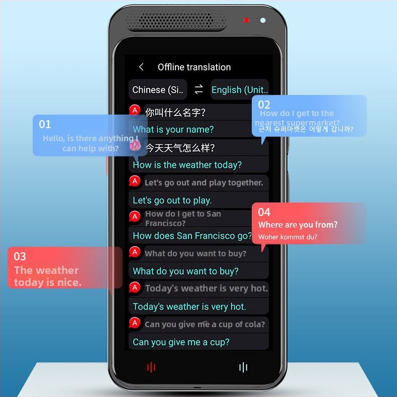 Интелигентен гласов преводач Z6 Photo Offline преводач онлайн, многоезичен Ai интелигентен преводач за чужбина