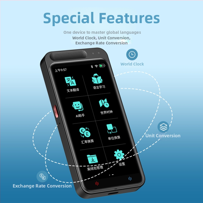 Интелигентен гласов преводач Z6 Photo Offline преводач онлайн, многоезичен Ai интелигентен преводач за чужбина