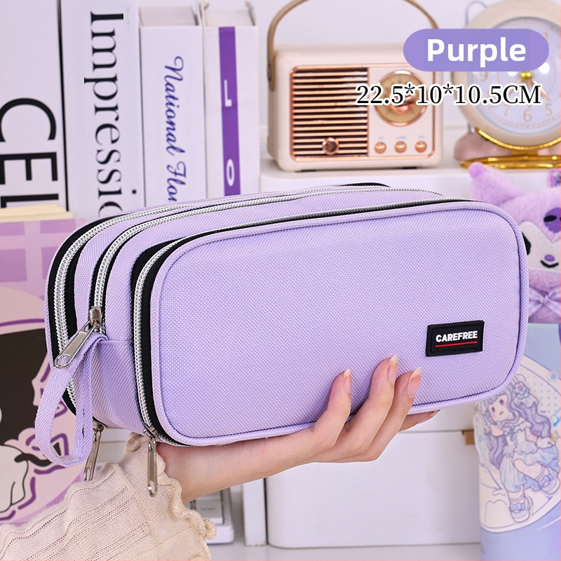 Uus mitmekihiline suure mahutavusega ja uhke pinal koolihooaja alguseks, põhikooli ja algkooli tüdrukute kirjatarvete karp, plekikindel pinal