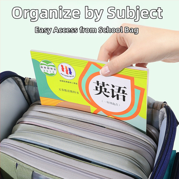 Huajie failikott Läbipaistev failikott Käekott Õpilase raamatukott Lisatesti paberkott Kodutööde kott Õppekott