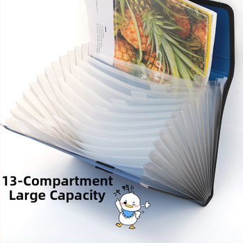 Чанта с акордеон A4 с диамантена шарка и катарама, 13 решетки, голям капацитет, информационна чанта за файлове, чанта за съхранение на студентски тестове на едро