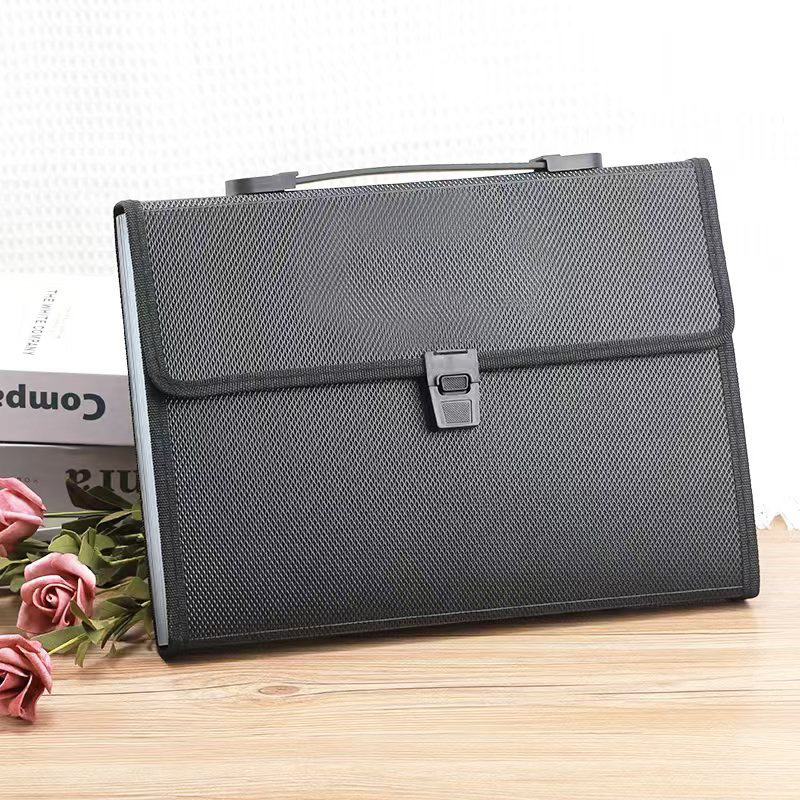 Чанта с акордеон A4 с диамантена шарка и катарама, 13 решетки, голям капацитет, информационна чанта за файлове, чанта за съхранение на студентски тестове на едро