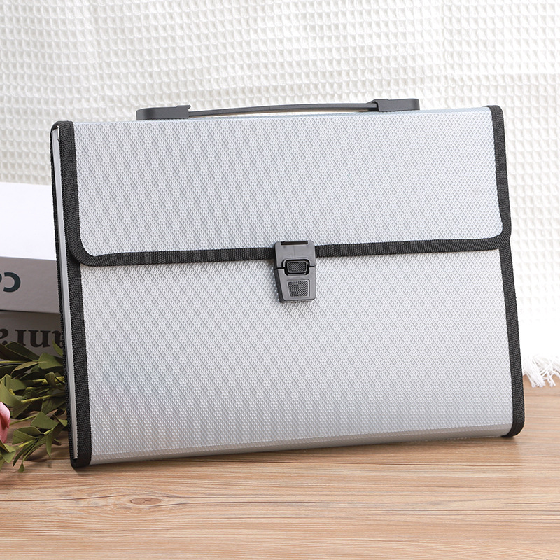 Чанта с акордеон A4 с диамантена шарка и катарама, 13 решетки, голям капацитет, информационна чанта за файлове, чанта за съхранение на студентски тестове на едро