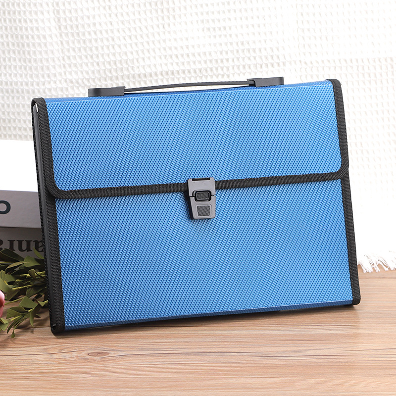 Чанта с акордеон A4 с диамантена шарка и катарама, 13 решетки, голям капацитет, информационна чанта за файлове, чанта за съхранение на студентски тестове на едро