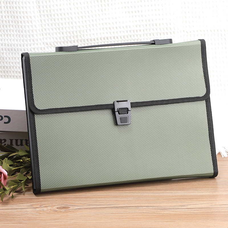 Чанта с акордеон A4 с диамантена шарка и катарама, 13 решетки, голям капацитет, информационна чанта за файлове, чанта за съхранение на студентски тестове на едро