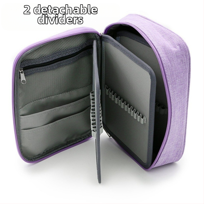 Cezhraničná populárna veľkokapacitná taška na ceruzky pre študentov, 72-farebná taška na kresliace ceruzky, multifunkčná úložná krabička na písacie potreby, taška na ceruzky