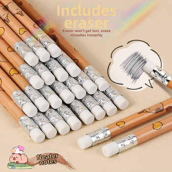 Pieštukas „Kapibala“ pradinės mokyklos mokiniams, rašantiems HB, mielas animacinis filmas su trintuku